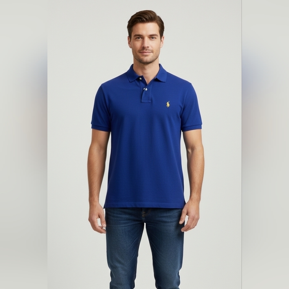 Ralph Lauren large polo shirt blue excellent condition